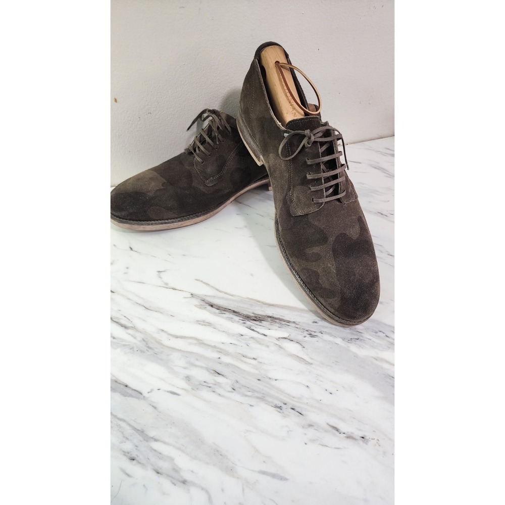 DIESEL Shoes Iridium Olive Camo A15 Dress Shoes Size 11 Suede